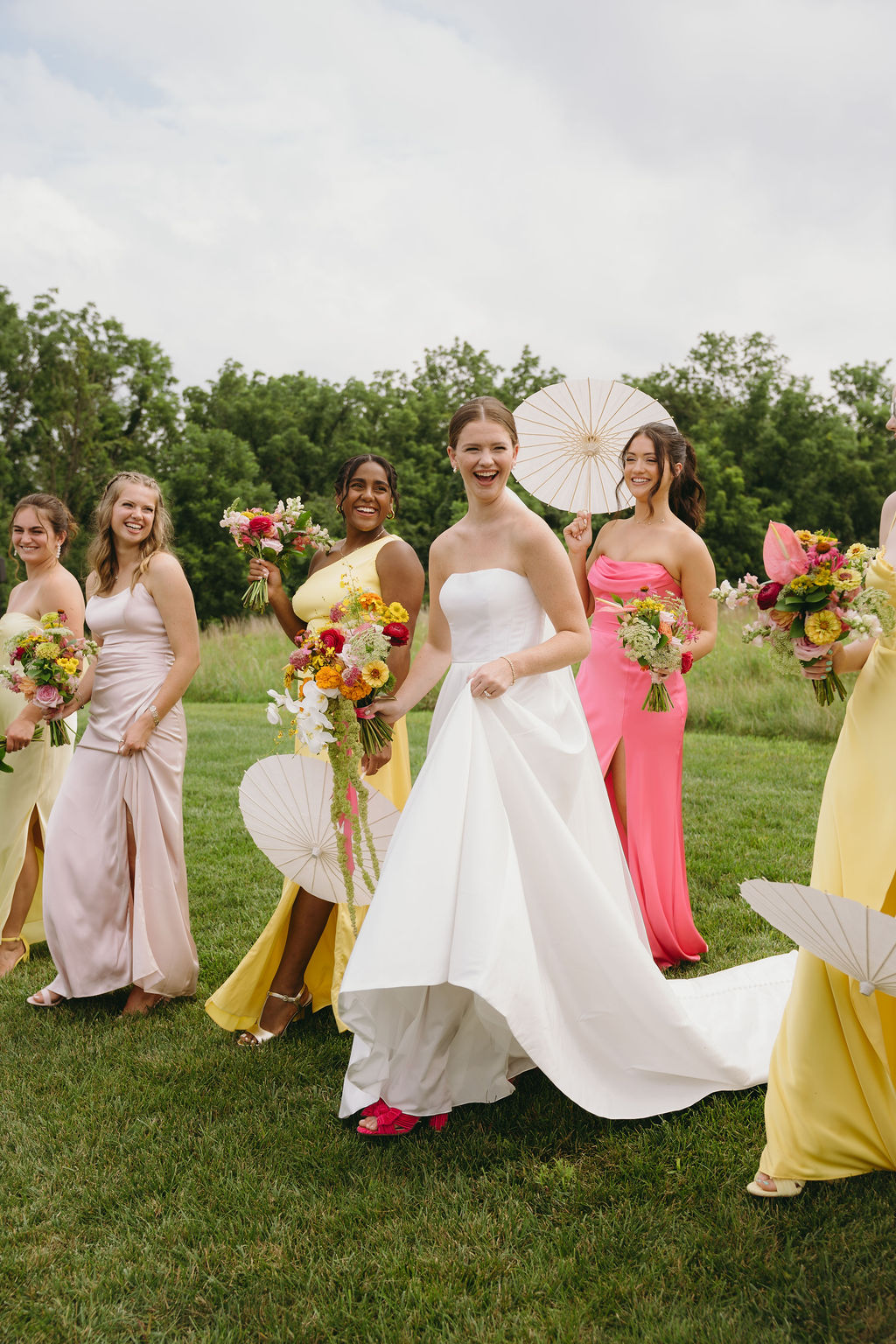 Summer wedding at Hazelwood Weddings rain-plan ready year-round venue