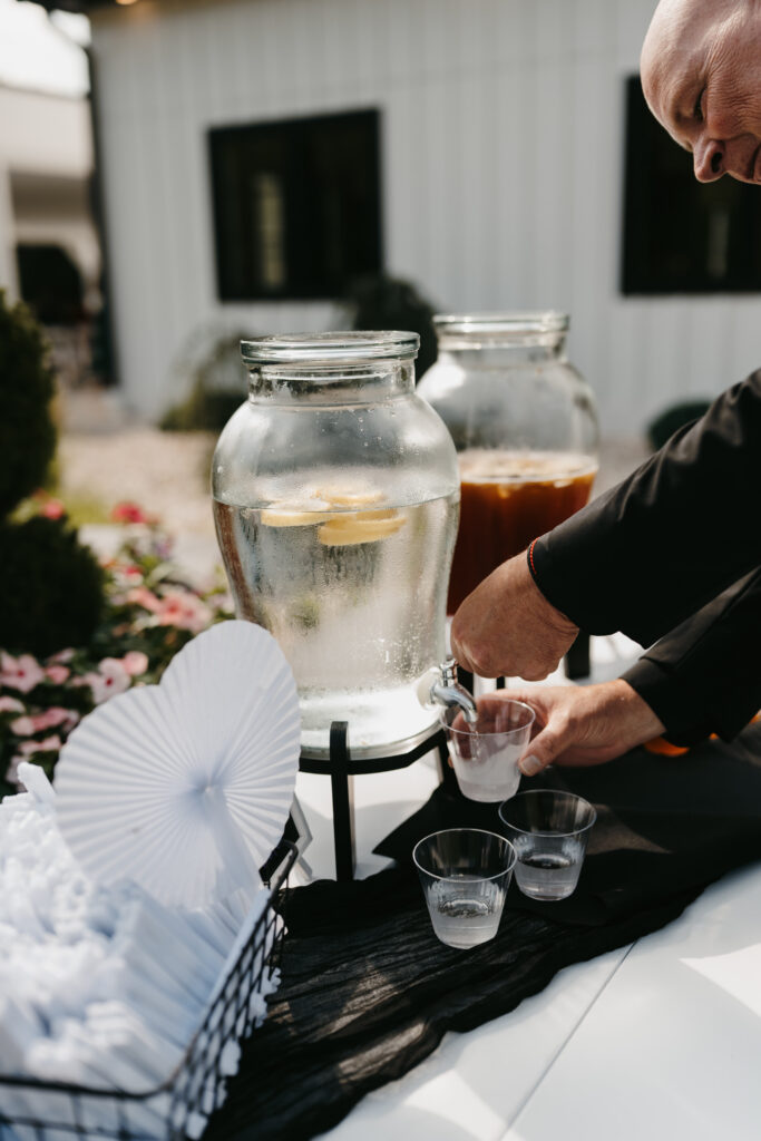 Summer wedding at Hazelwood Weddings rain-plan ready year-round venue